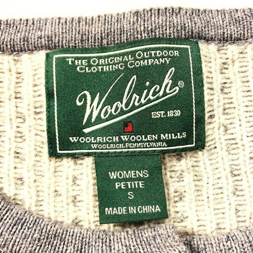 Woolrich Fair Isle Wool Petite Sweater Dress Tunic‎